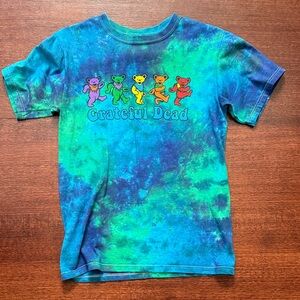 Grateful Dead Tie-Dye Shirt - Blue and Green Bears